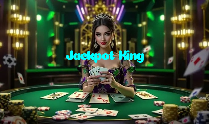 Jackpot King casino presented on mobile device in Pakistan with slots and live games